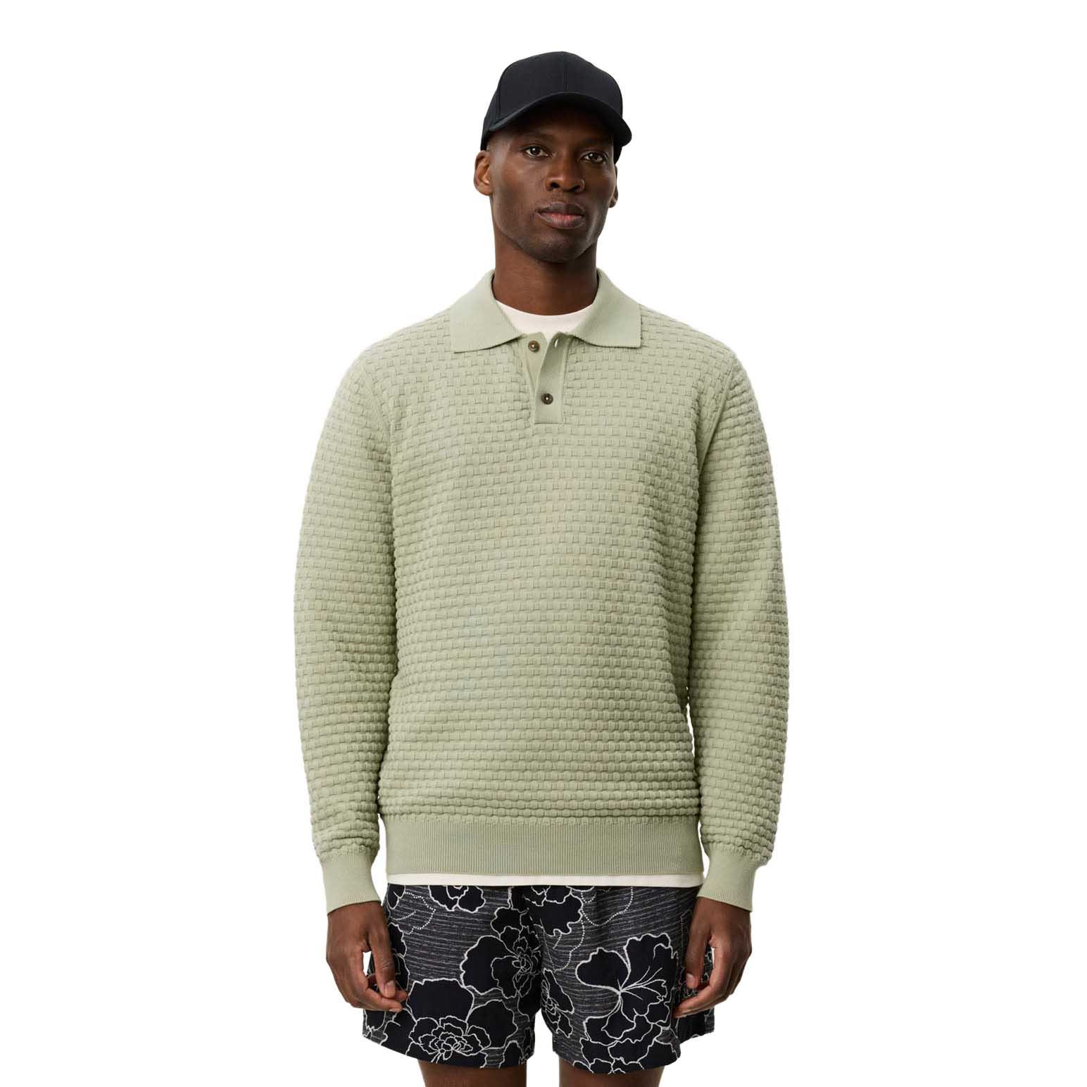 Les Deux Billy Weave Knitted LS Polo